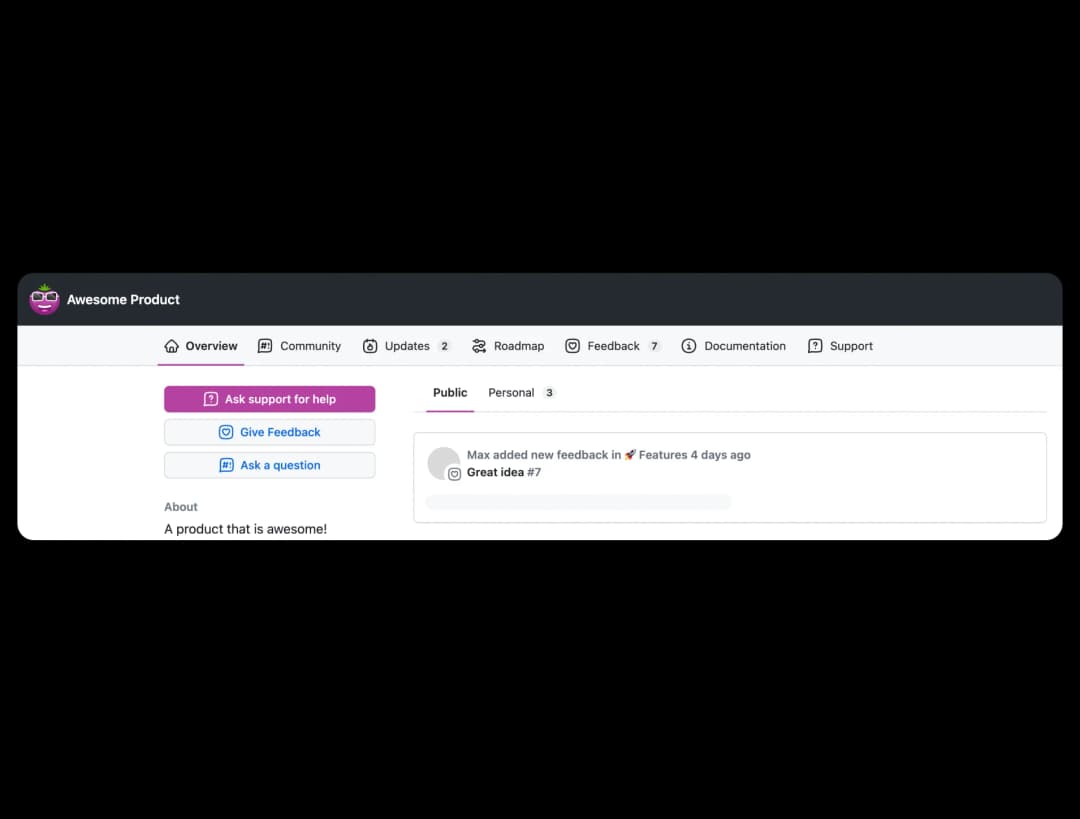 example of a workspace deployed to a custom domain and with a custom brand